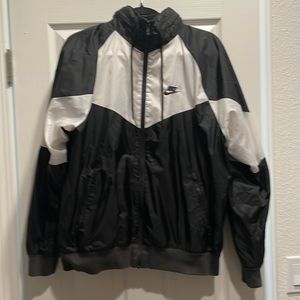 Nike Sportswear Full-Zip Hoodie Windbreaker Jacket  Black